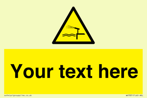 Custom warning water cannon